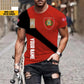 Personalisiertes T-Shirt „Dänemark-Soldat/Veteran“ mit Namen und Rang, 3D-Rundumdruck – 08042401QA