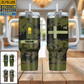 Soldat/Vétéran Finlande personnalisé avec camouflage et nom et grade, verre de 40 oz imprimé en 3D - 2401240001