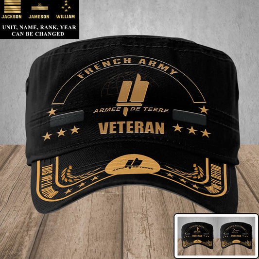 Personalized France Soldier/ Veteran With Name, Rank And Year Military Cap - 17392320