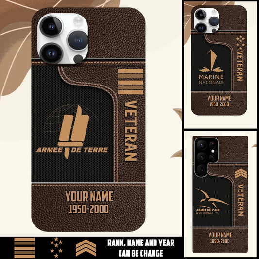 Personalized France Soldier/Veterans With Rank, Year And Name Phone Case Printed - 17394048