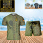 Personalized Germany Soldier/ Veteran Camo With Name And Rank Combo T-Shirt + Short 3D Printed  - 17152992