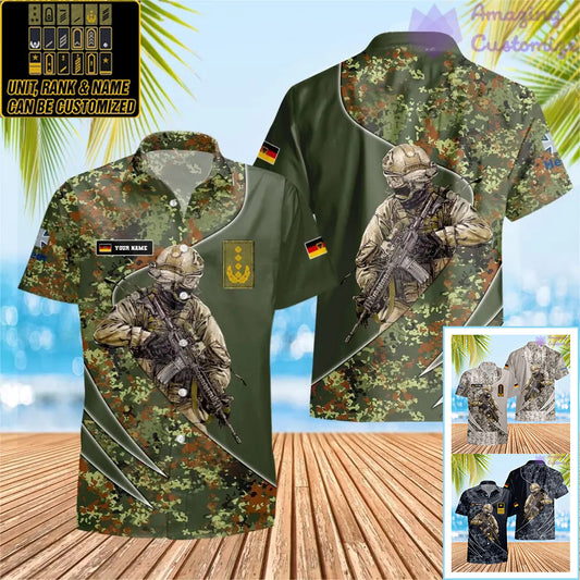 Personalisiertes Deutschland mit Namen und Rang Soldat/Veteran Hawaii All Over Printed - 15052401QA