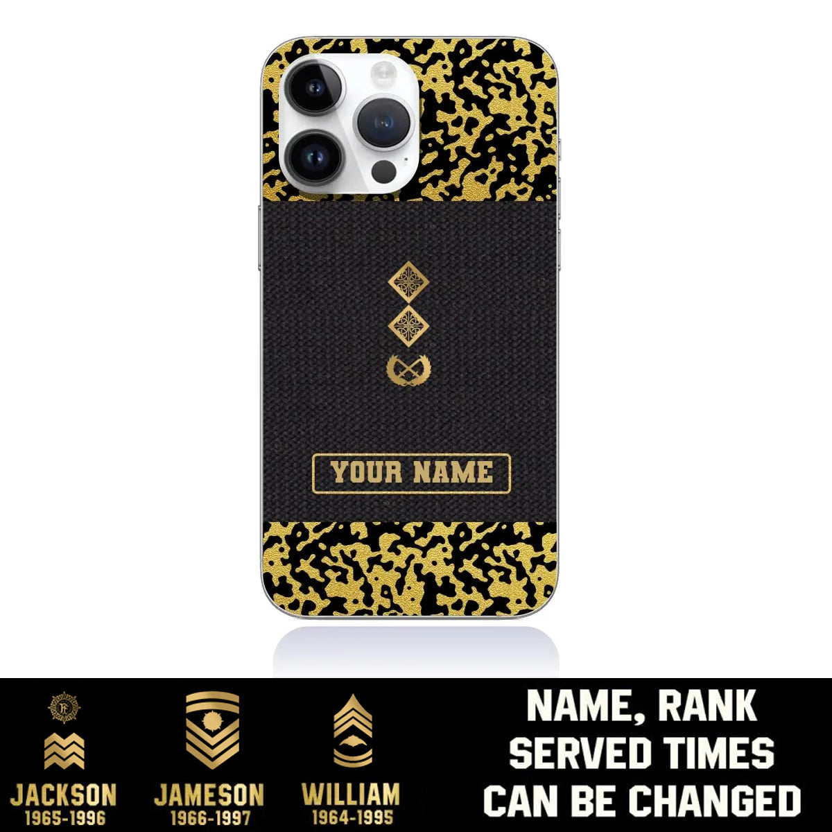 Personalized Ireland Soldier/Veterans With Rank And Name Phone Case Printed - 1509230001