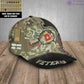 Personalized Rank, Year And Name Italy Soldier/Veterans Camo Baseball Cap - 17170272