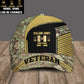 Personalisierter Rang und Name Italienischer Soldat/Veteran Camo Baseball Cap Veteran - 17109792