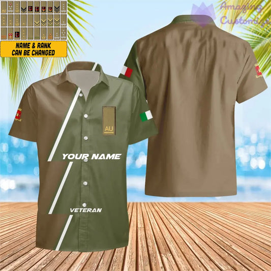 Personalized Italy Soldier/Veteran with Name and Rank Hawaii All Over Printed - 20052401QA