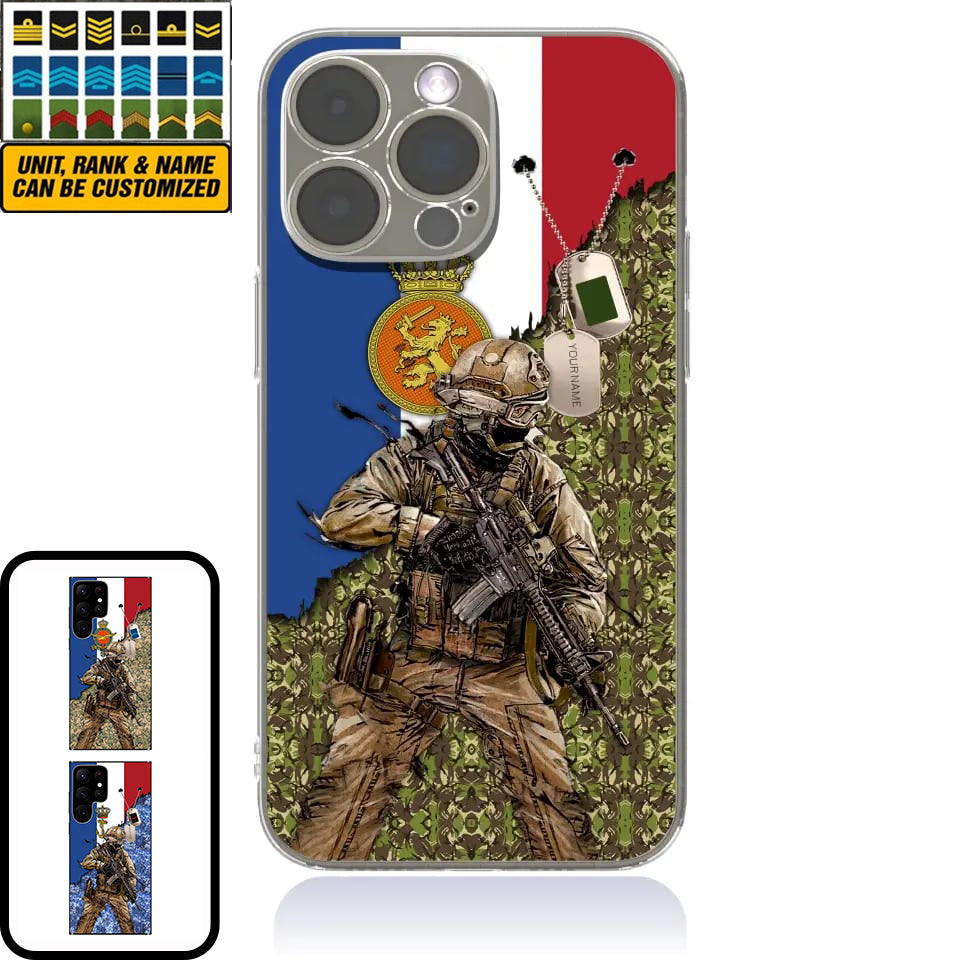 Personalized Netherlands Soldier/Veterans With Rank And Name Phone Case Printed - 2602240001