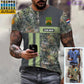 Personalisiertes T-Shirt mit Camouflage-Muster für niederländische Soldaten/Veteranen mit Namen und Rang – 07052401QA