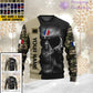 Personalized France Soldier/ Veteran Camo With Name And Rank Ugly Sweater 3D Printed  - 2601240001