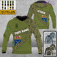 Personalized Sweden Soldier/ Veteran Camo With Name And Rank Hoodie 3D Printed  - 17065728