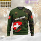 Personalized Swiss Soldier/ Veteran Camo With Name And Rank Ugly Sweater 3D Printed - 2601240001