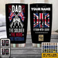 Personalized United Kingdom Veteran/ Soldier With Rank And Name Camo Tumbler All Over Printed - 1706832019