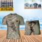 Personalized UK Soldier/ Veteran Camo With Name And Rank Combo T-Shirt + Short 3D Printed  - 17157312