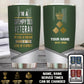 Personalized UK Veteran/ Soldier With Rank Name And Year Tumbler - Gold Rank - 0202240001