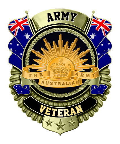 Australian Soldier/Veterans Camo Cut Metal Sign - 0102240009