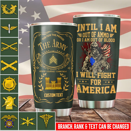 US Military – Army Branch – Tumbler