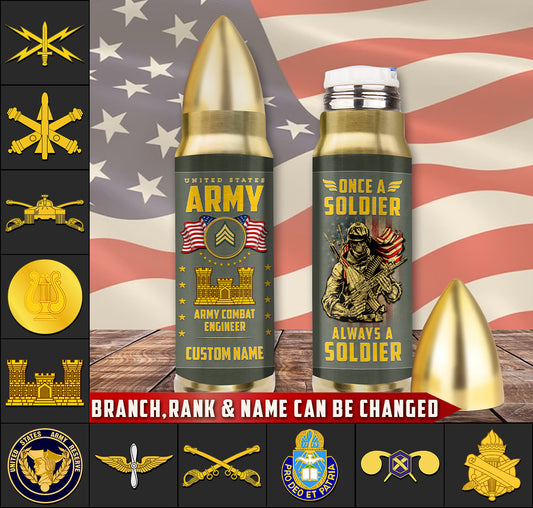 US Military – Army Branch – Bullet Tumbler