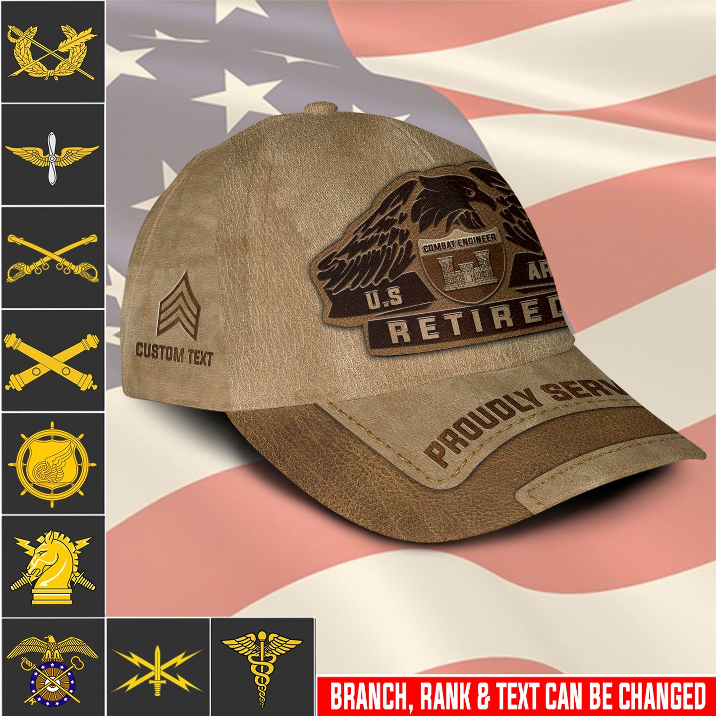 US Military – Army Branch All Over Print Cap