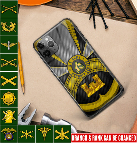 Personalized US Military - Army Branch Phone Case Printed