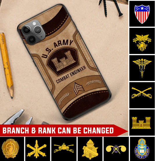 Personalized US Military - Army Branch Phone Case Printed