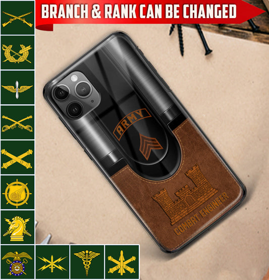 Personalized US Military - Army Branch Phone Case Printed