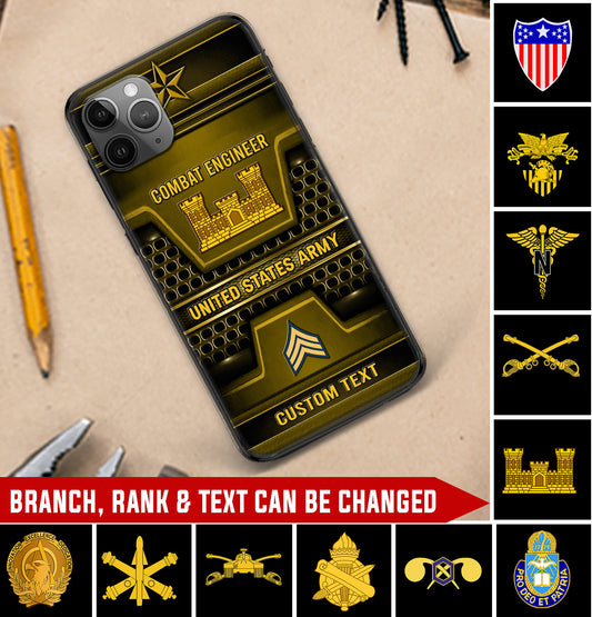 Personalized US Military - Army Branch Phone Case Printed