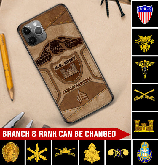 Personalized US Military - Army Branch Phone Case Printed