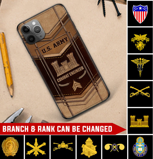 Personalized US Military - Army Branch Phone Case Printed