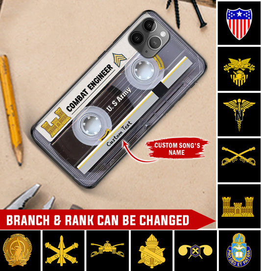 Personalized US Military - Army Branch Phone Case Printed