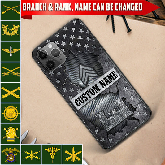 Personalized US Military - Army Branch Phone Case Printed