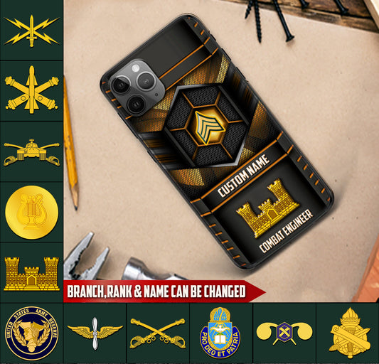 Personalized US Military - Army Branch Phone Case Printed