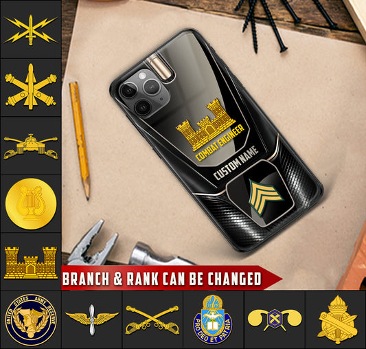 Personalized US Military - Army Branch Phone Case Printed