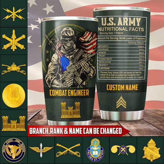 US Military – Army Branch – Tumbler