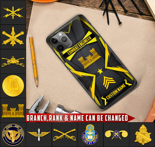 Personalized US Military - Army Branch Phone Case Printed