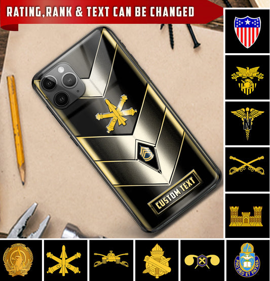 Personalized US Military - Army Branch Phone Case Printed