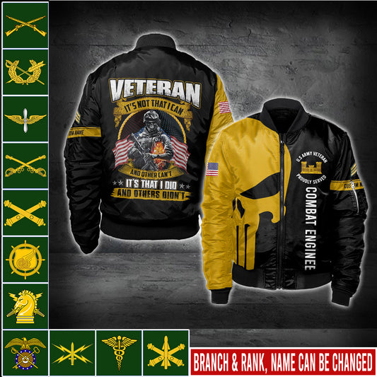 US Militär – Army Branch Bomberjacke mit Allover-Print