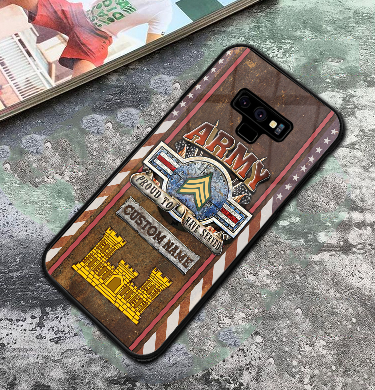 Personalized US Military - Army Branch Phone Case Printed