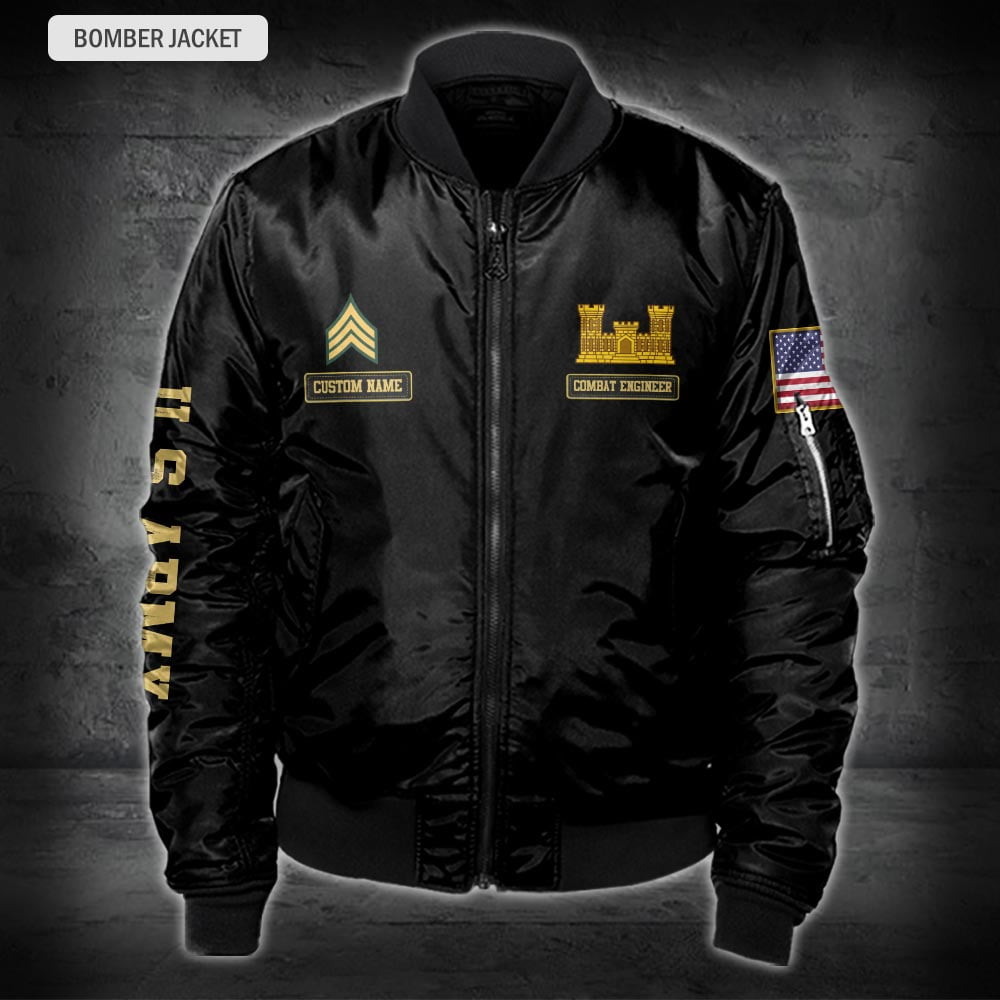 US Military – Army Branch All Over Print Bomber Jacket