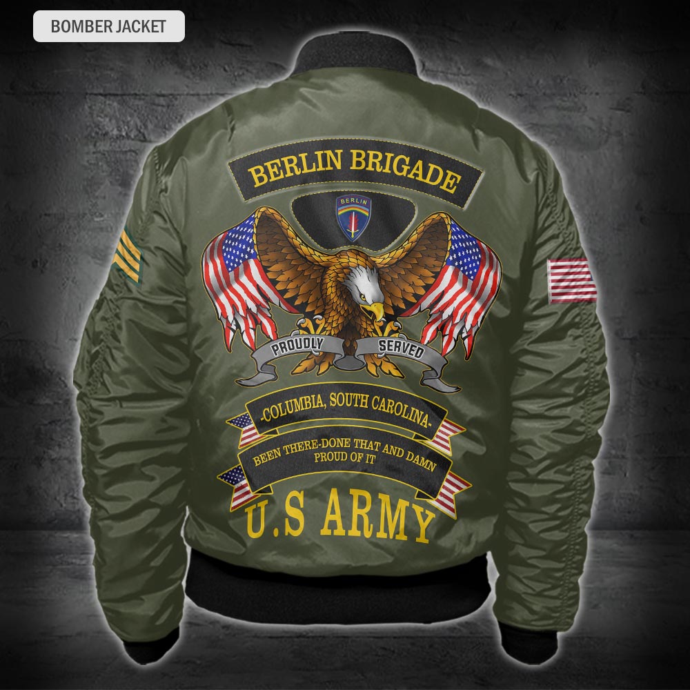 US Militär – Bomberjacke mit Allover-Print der Army Division