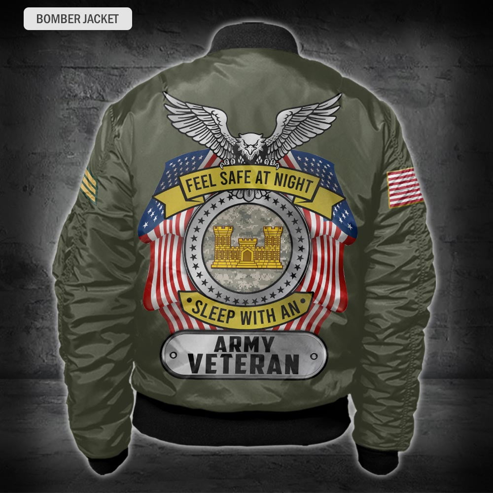 US Military – Army Branch All Over Print Bomber Jacket