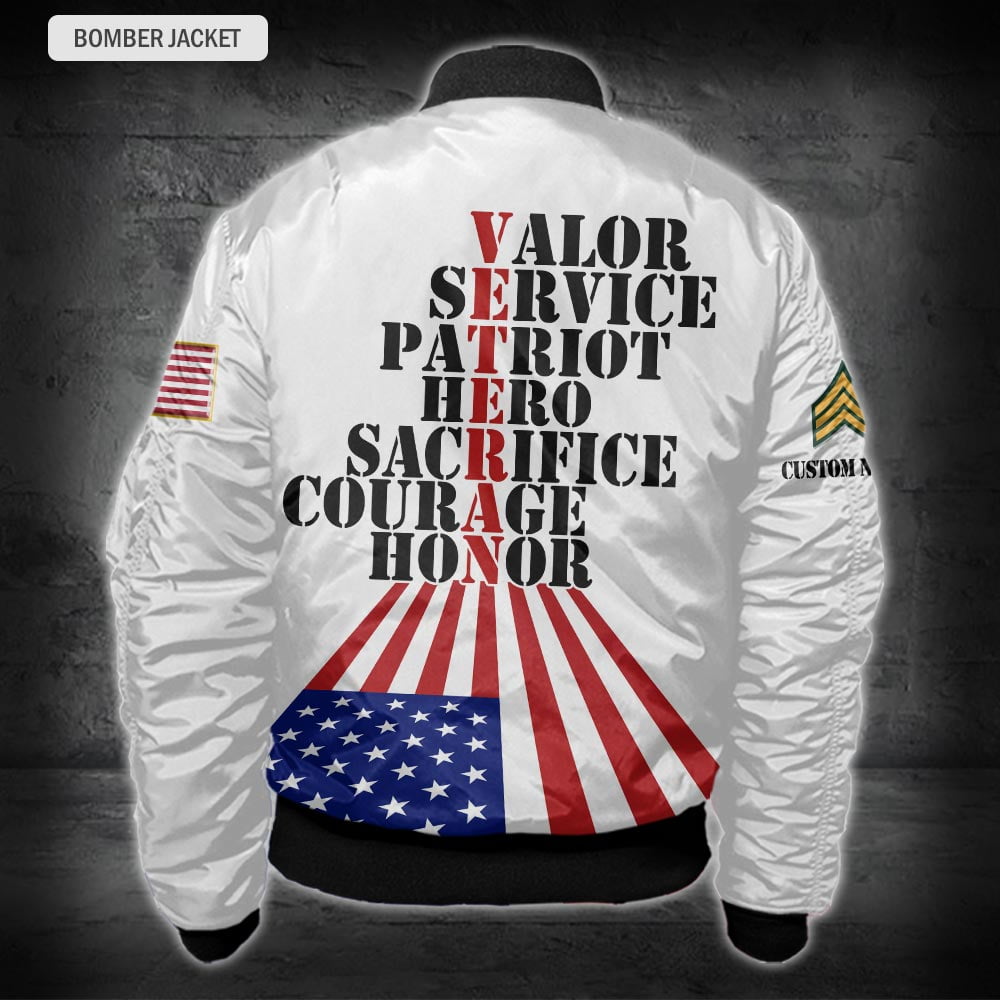 US Military – Army Branch All Over Print Bomber Jacket