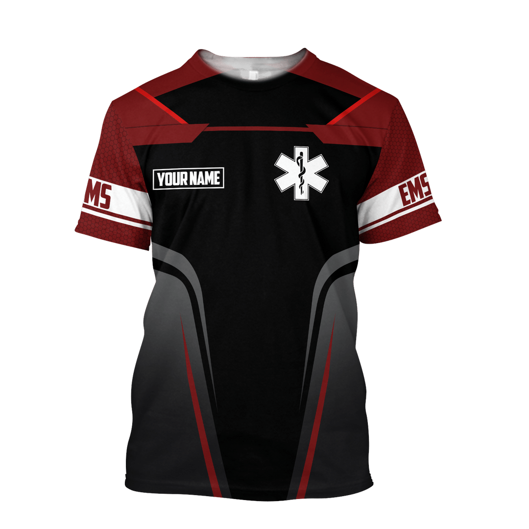 T-shirts unisexes EMS 3D personnalisés avec nom amusant