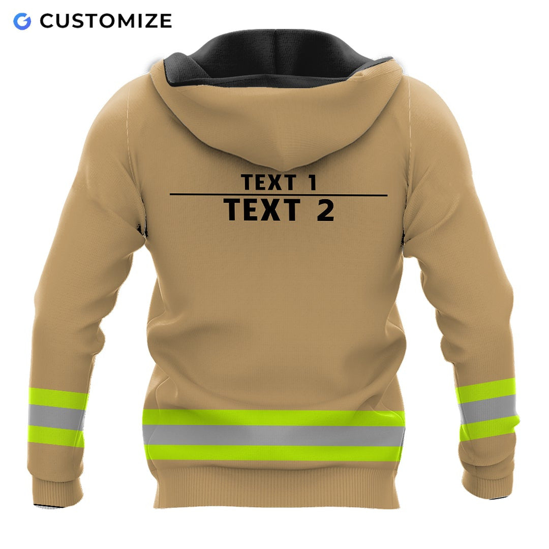 Personalisierte Name Lustige Feuerwehrmann 3D Unisex Shirts