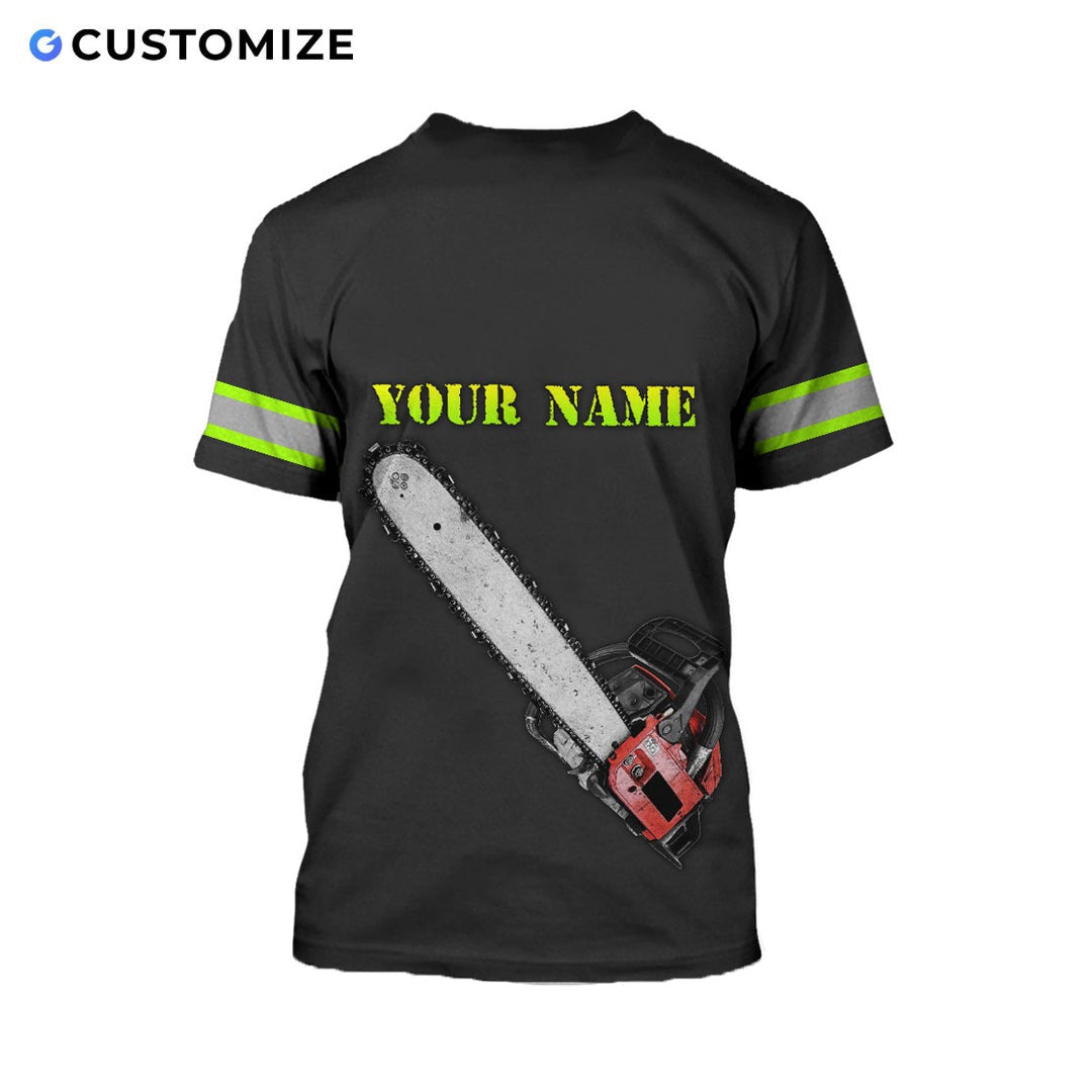 Personalisierte Name Lustige Logger 3D Unisex Shirts