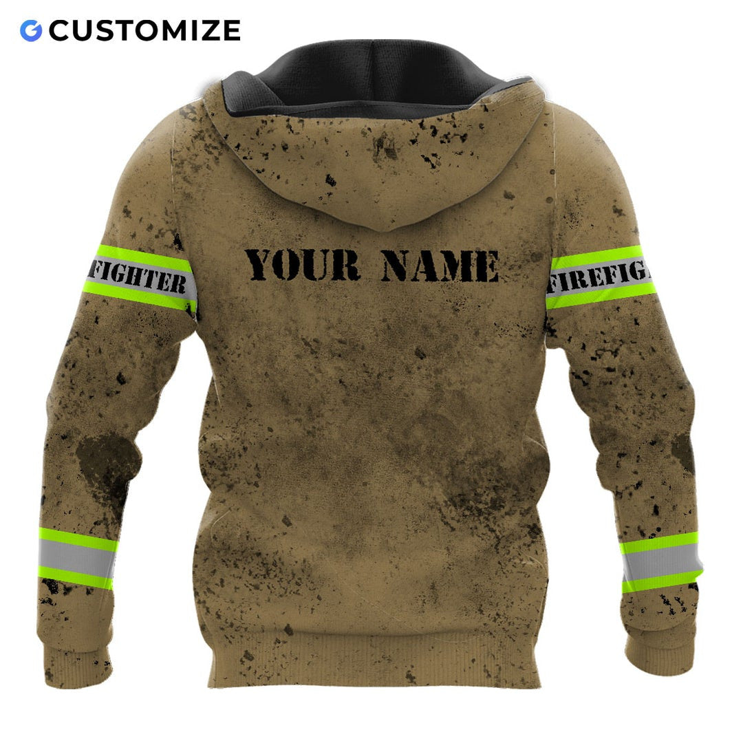 Personalisierte Name Lustige Feuerwehrmann 3D Unisex Shirts