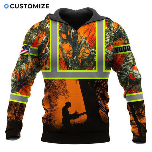 Personalisierte Name Lustige Logger 3D Unisex Shirts