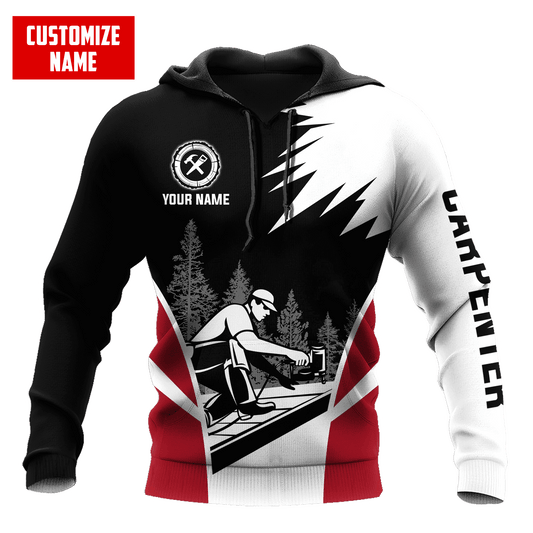 Personalisierte Name Lustige Zimmermann 3D Unisex Shirts