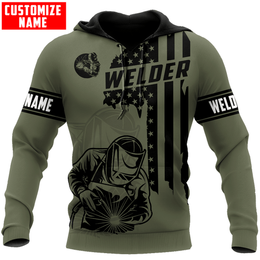 Personalisierte Name Lustige Schweißer 3D Unisex Shirts