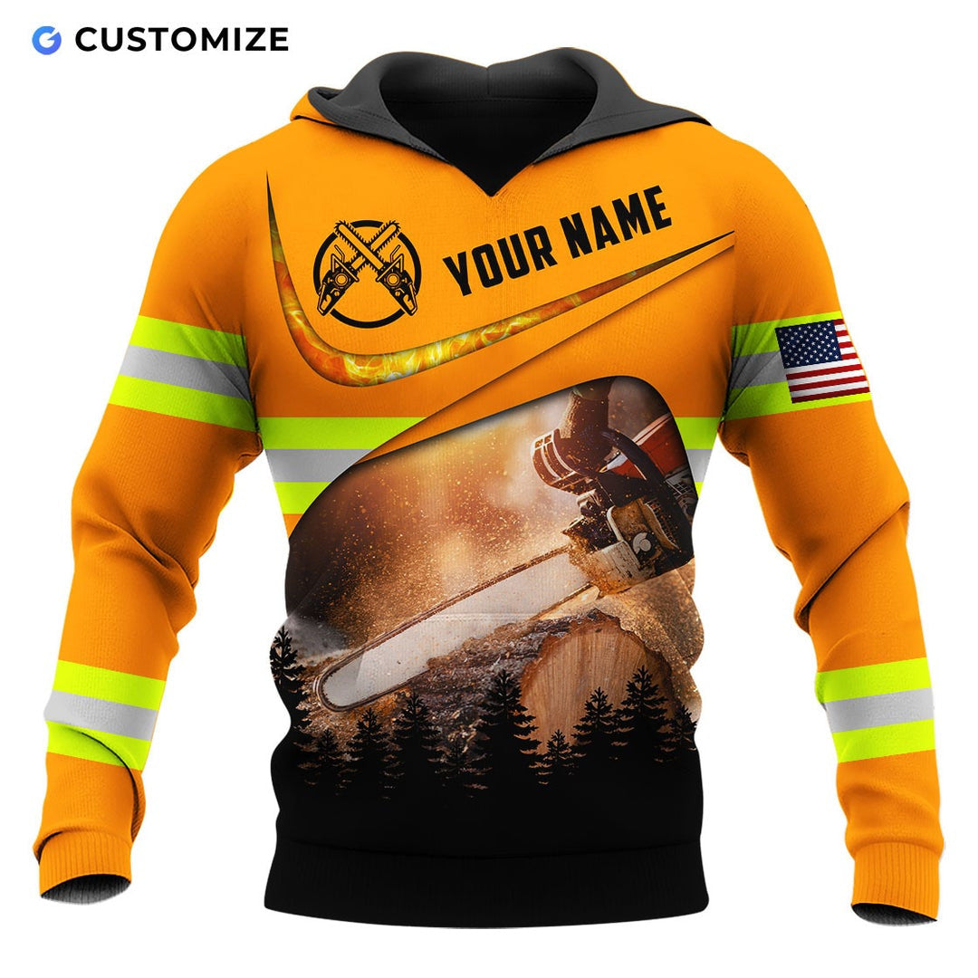 Personalisierte Name Lustige Logger 3D Unisex Shirts