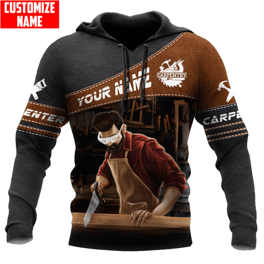 Personalisierte Name Lustige Zimmermann 3D Unisex Shirts